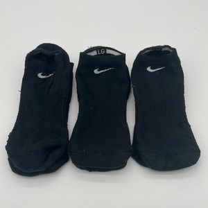 3 Pairs of Black Nike Socks